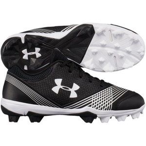 Under Armour Women's Glyde RM Softball Molded Cleats Black White Sz 9